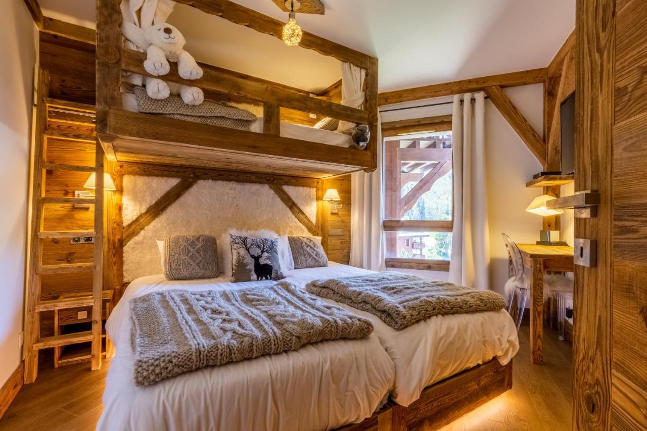 Les Arcs  Arc 1950, Ambiance Chalet Luxe 5/7Pers Dans Residence 5* Skis Aux Pieds Avec Spa מראה חיצוני תמונה