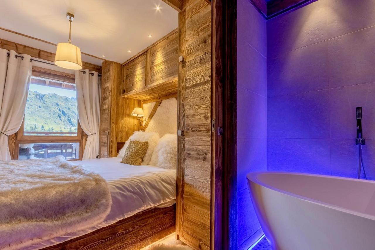 Les Arcs  Arc 1950, Ambiance Chalet Luxe 5/7Pers Dans Residence 5* Skis Aux Pieds Avec Spa מראה חיצוני תמונה