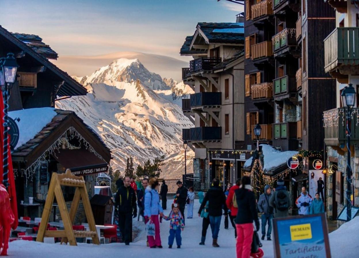 Les Arcs  Arc 1950, Ambiance Chalet Luxe 5/7Pers Dans Residence 5* Skis Aux Pieds Avec Spa מראה חיצוני תמונה